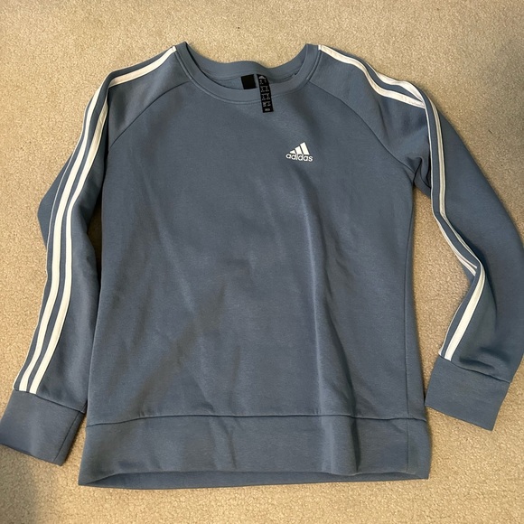 Adidas women’s crewneck / size medium / light blue grey color - Picture 2 of 3